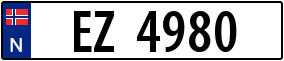 Trailer License Plate
